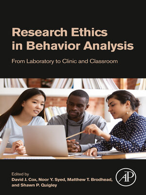 cover image of Research Ethics in Behavior Analysis